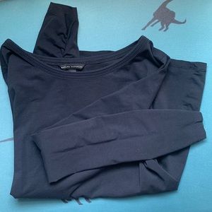 Long sleeve BANANA REPUBLIC stretch navy blue top